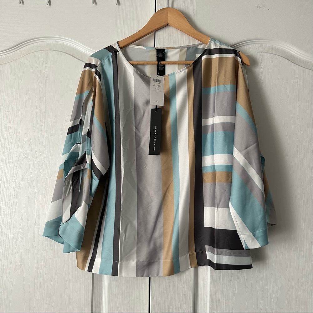 NWT Chicos Black Label Blouse Size 1